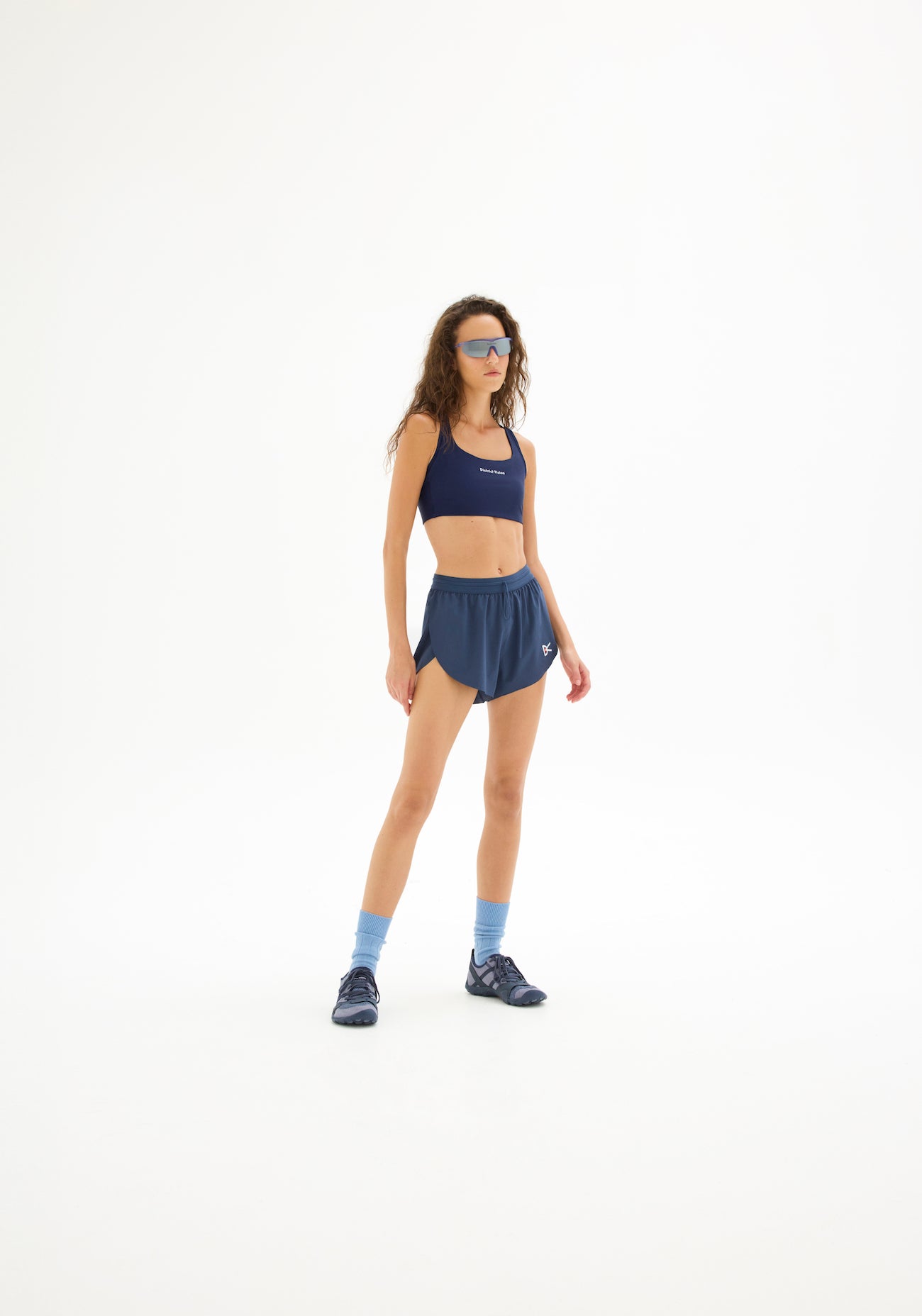 District Vision 2in Split Shorts Pacific Blue