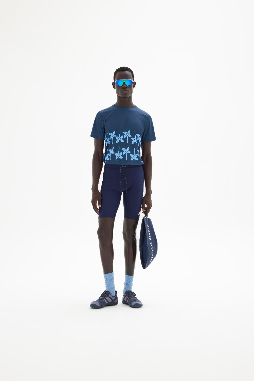 District Vision 9in Recycled Half Tights Indigo