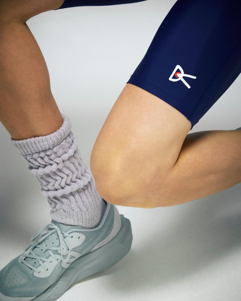 District Vision 9in Recycled Half Tights Indigo