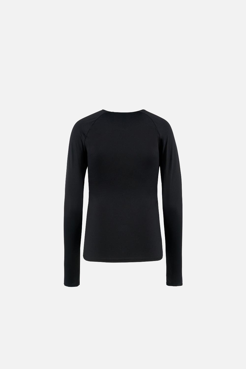 District Vision Aloe Long Sleeve Fitted Tee Black