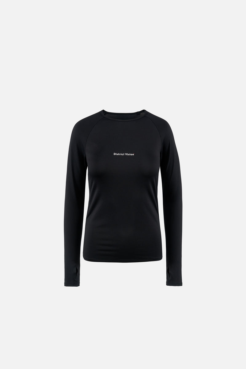 district vision Aloe Long Sleeve Fitted Tee Black