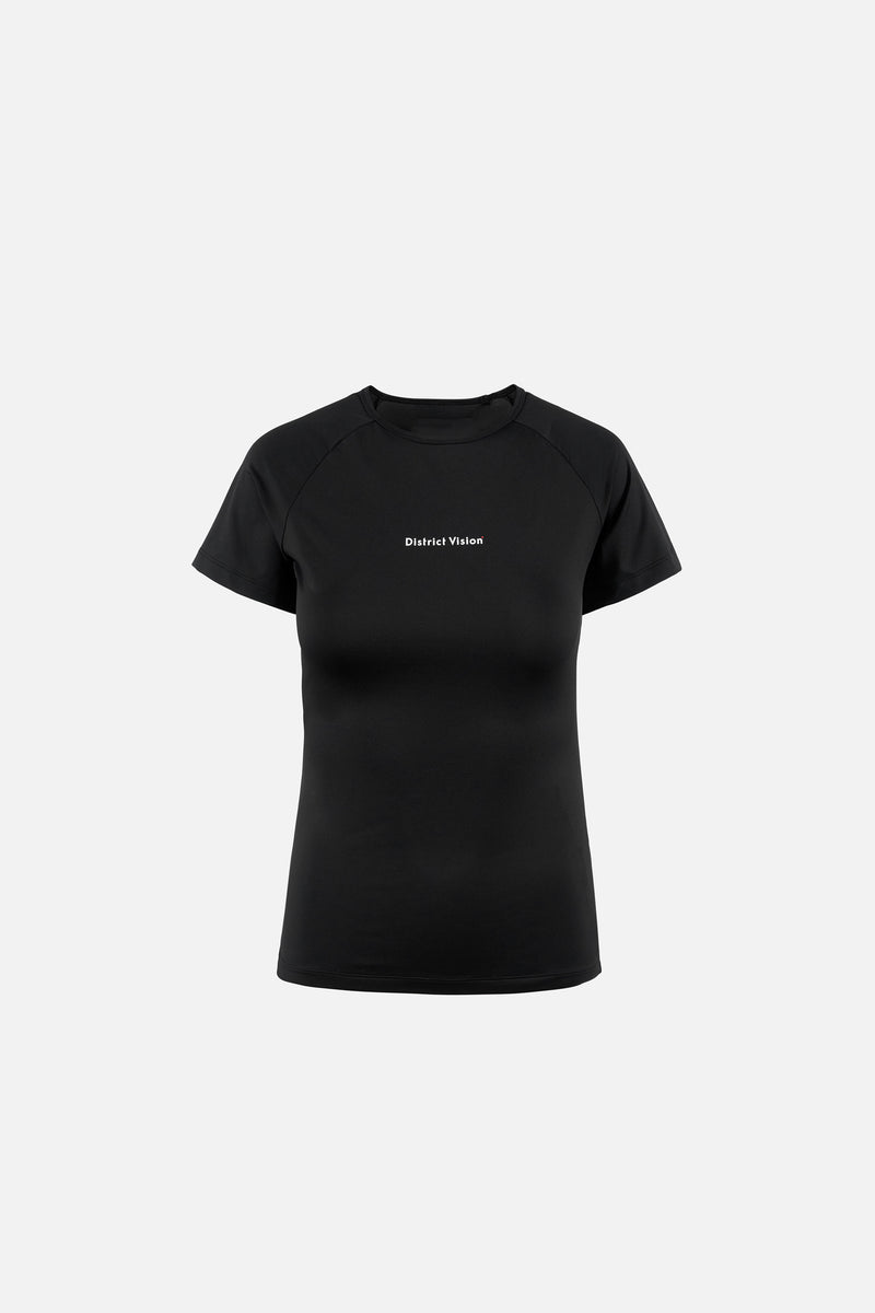district vision Aloe Short Sleeve Fitted Tee Black