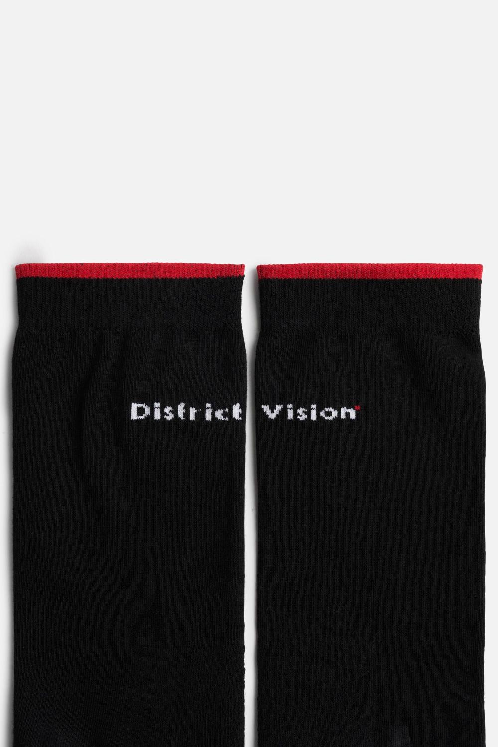 District Vision Cordura® Socks Black/Wordmark
