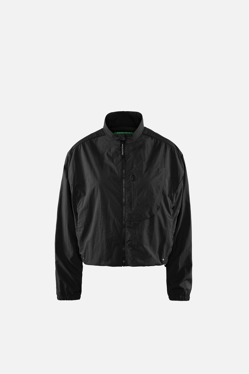 district vision Cropped Recycled DWR Jacket Black