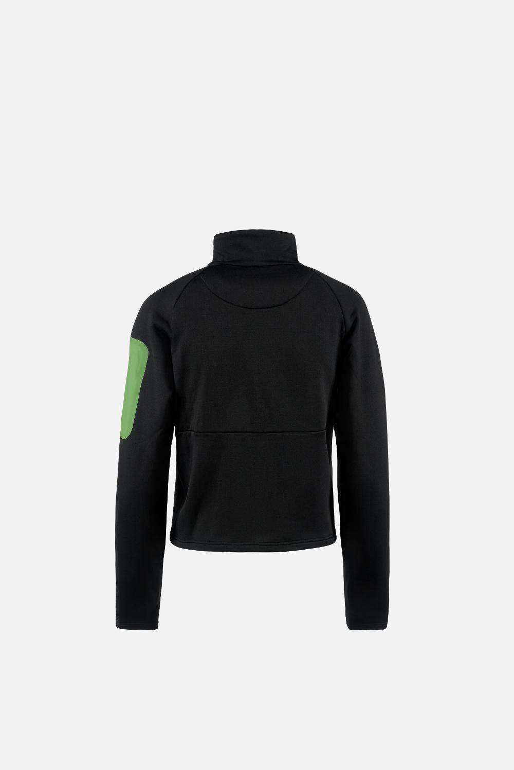 District Vision Full Zip Grid Fleece Black