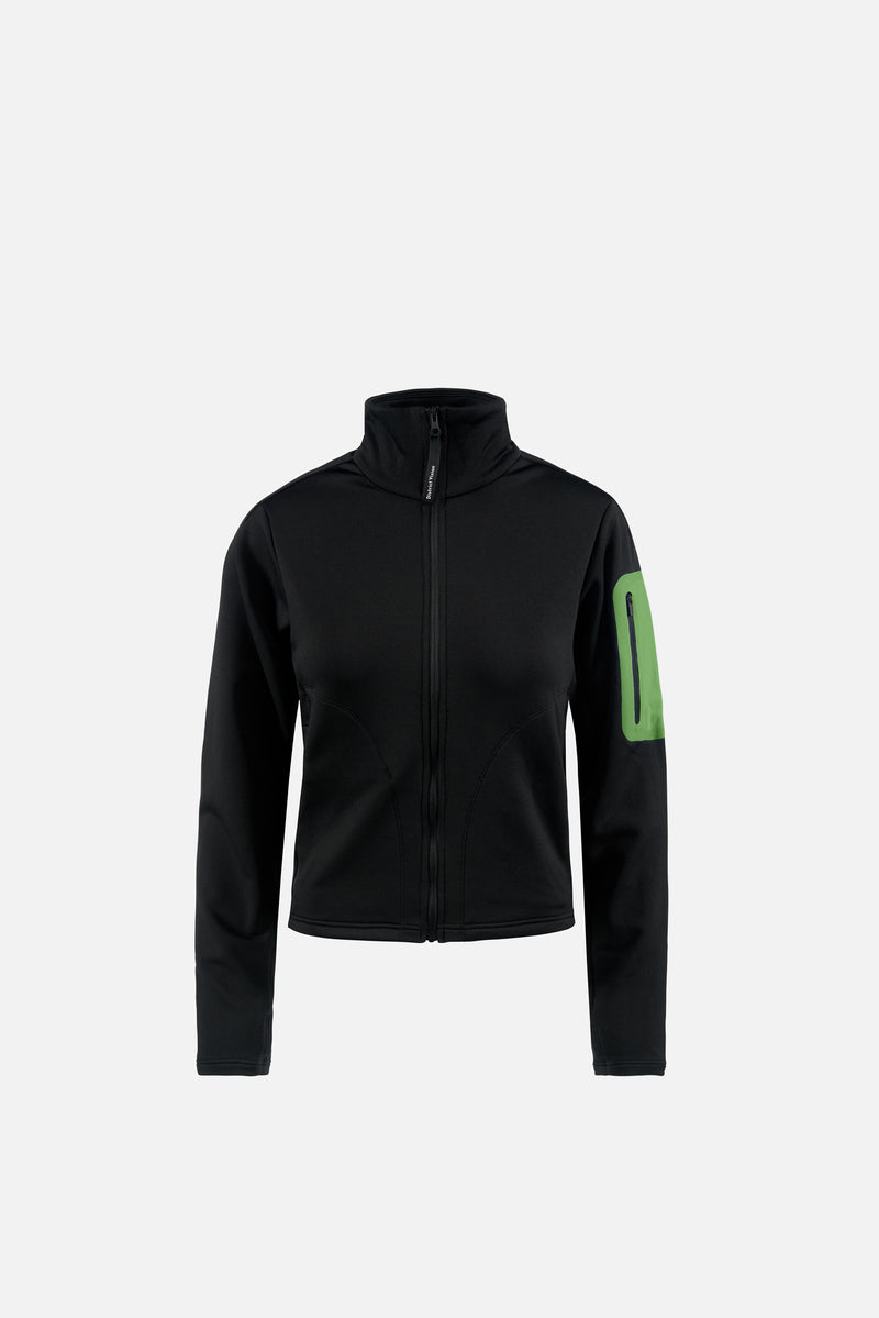 district vision Full Zip Grid Fleece Black