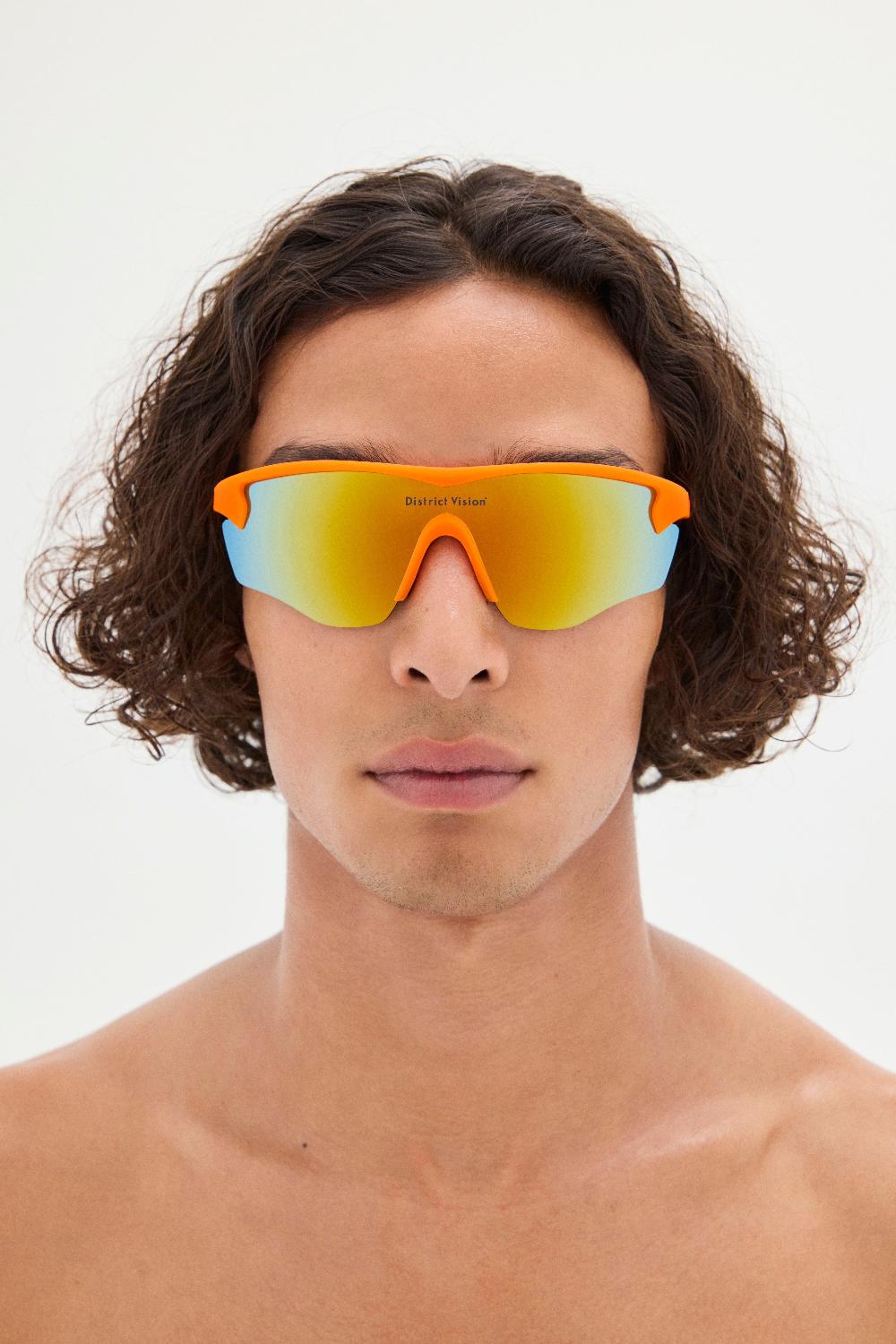 District Vision Junya Racer Citrus D+ Amber Mirror