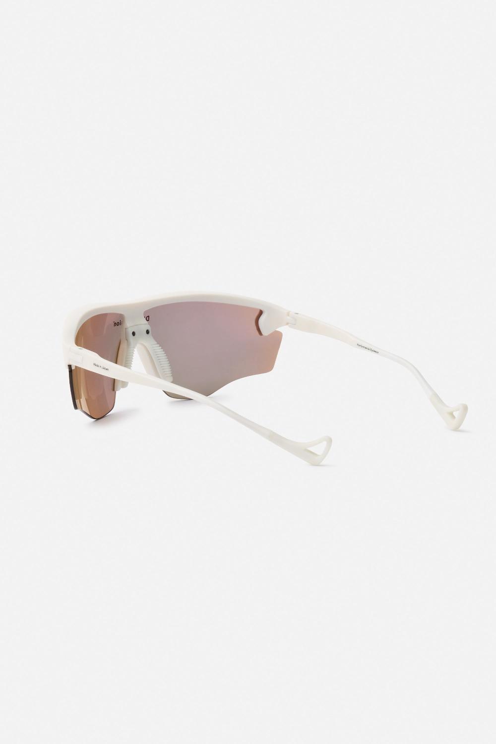 District Vision Junya Racer White D+ Amber Mirror