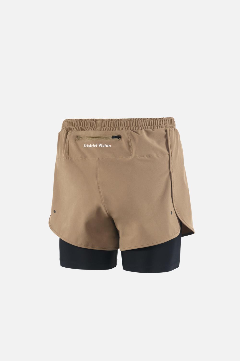 District Vision Layered Trail Shorts Morel/Black