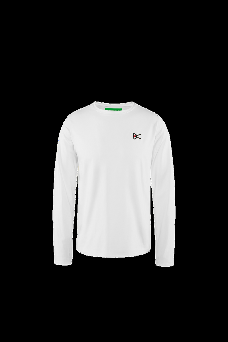 district vision Lightweight Long Sleeve Tee White