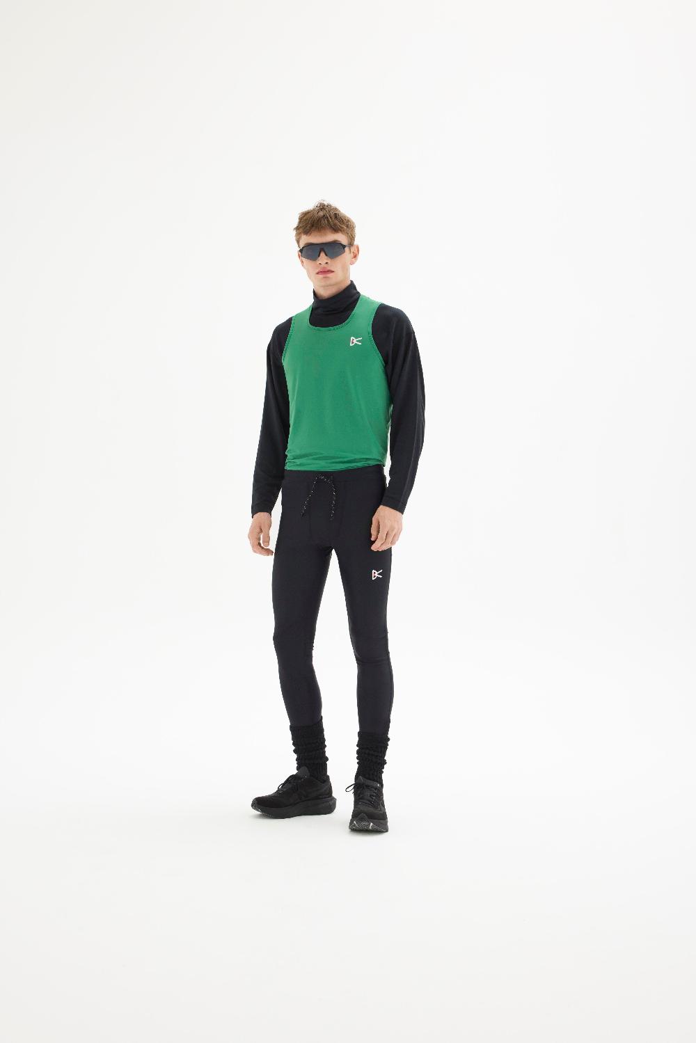 District Vision Lightweight Singlet Spring Green