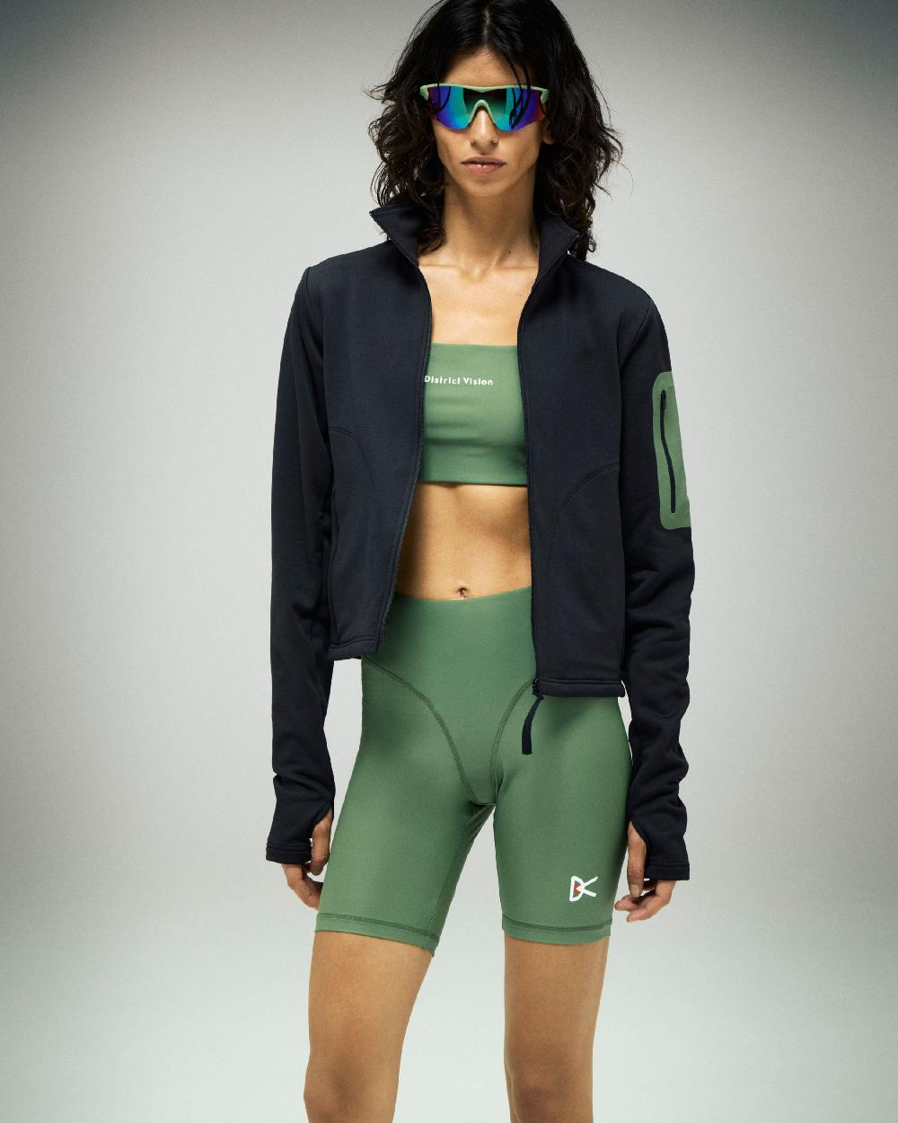 District Vision Medium Support Bra Cactus