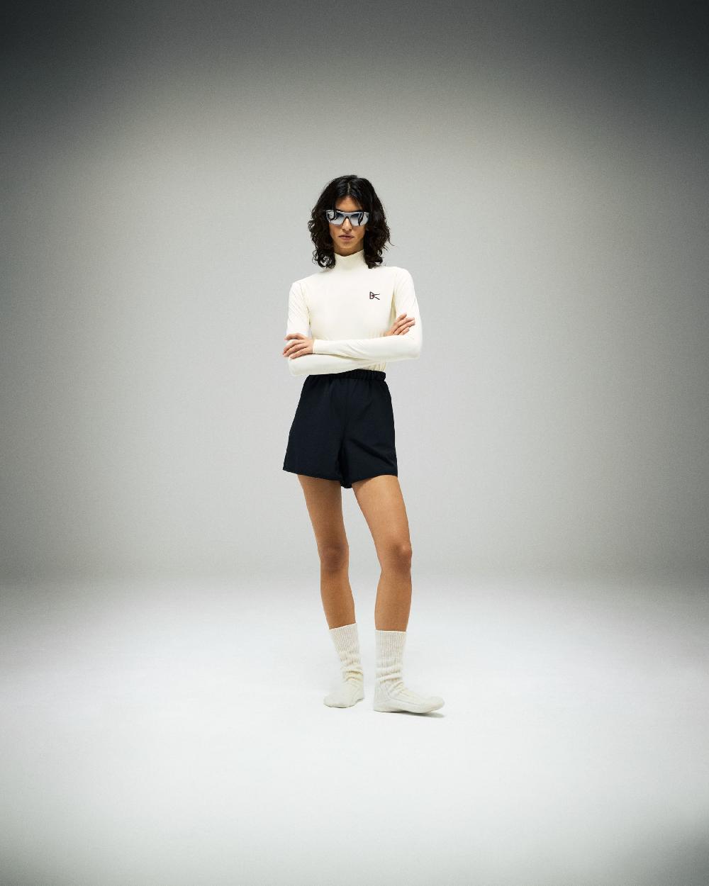 District Vision Paneled Long Sleeve Tee Mushroom