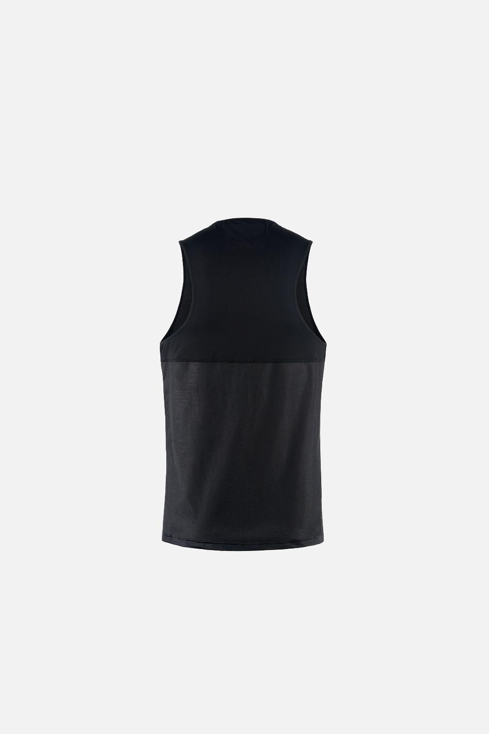 District Vision Paneled Mesh Singlet Black
