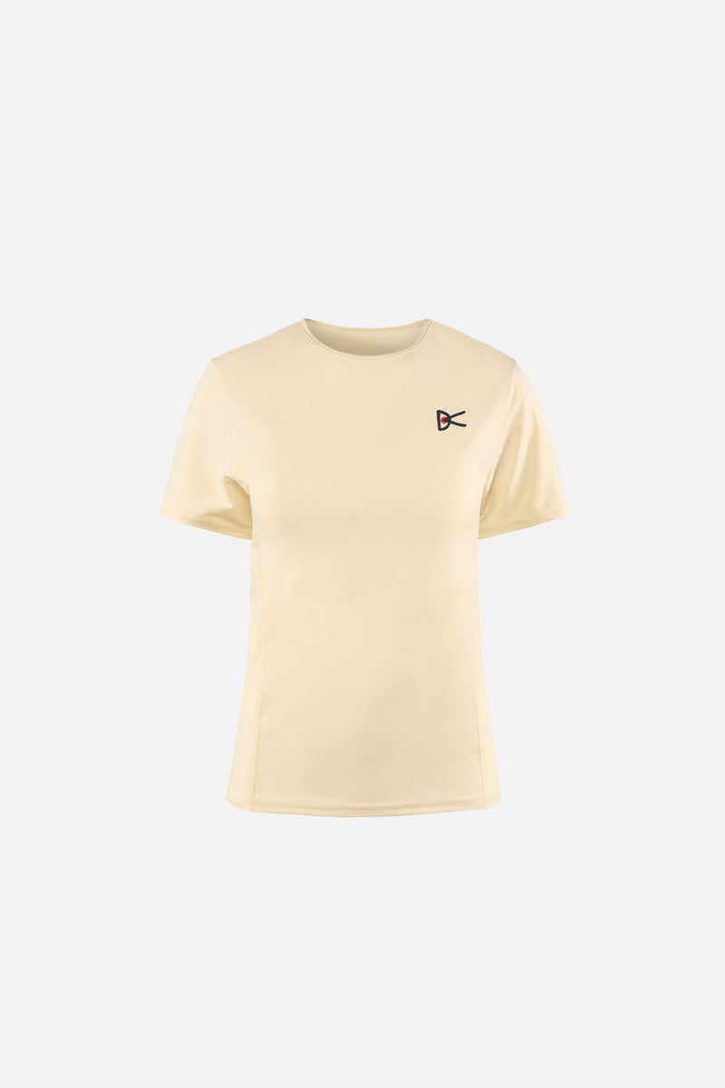 district vision Paneled Short Sleeve Tee Mushroom