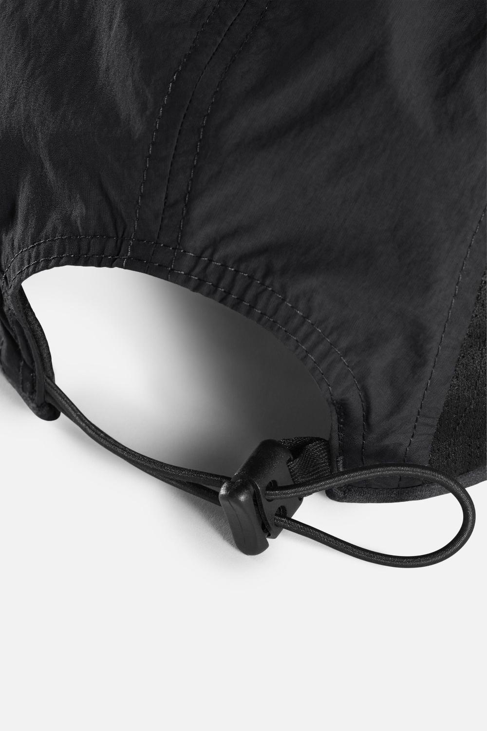 District Vision Performance Paneled Mesh Hat Black