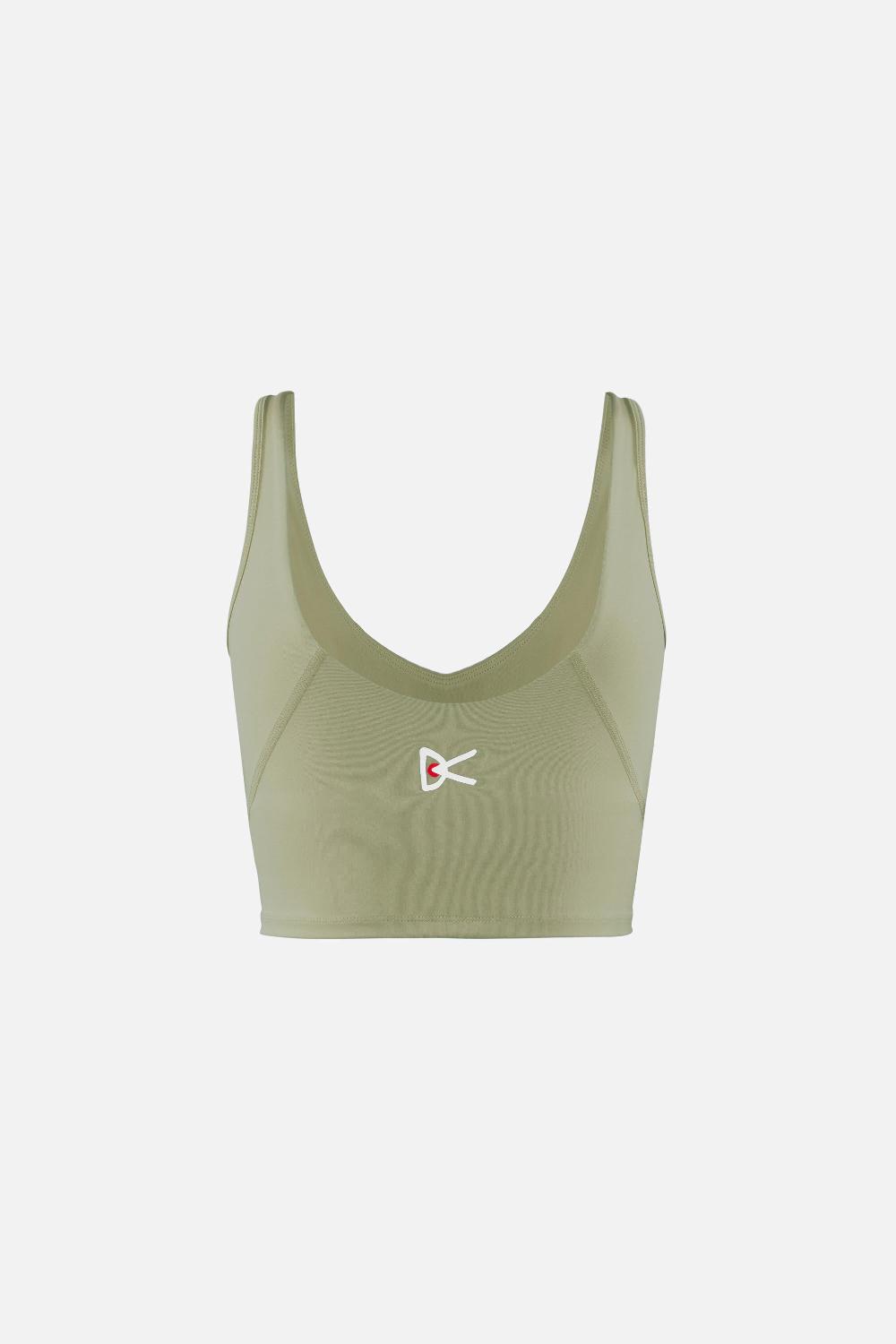 District Vision Twin Layer Long Line Bra Ash