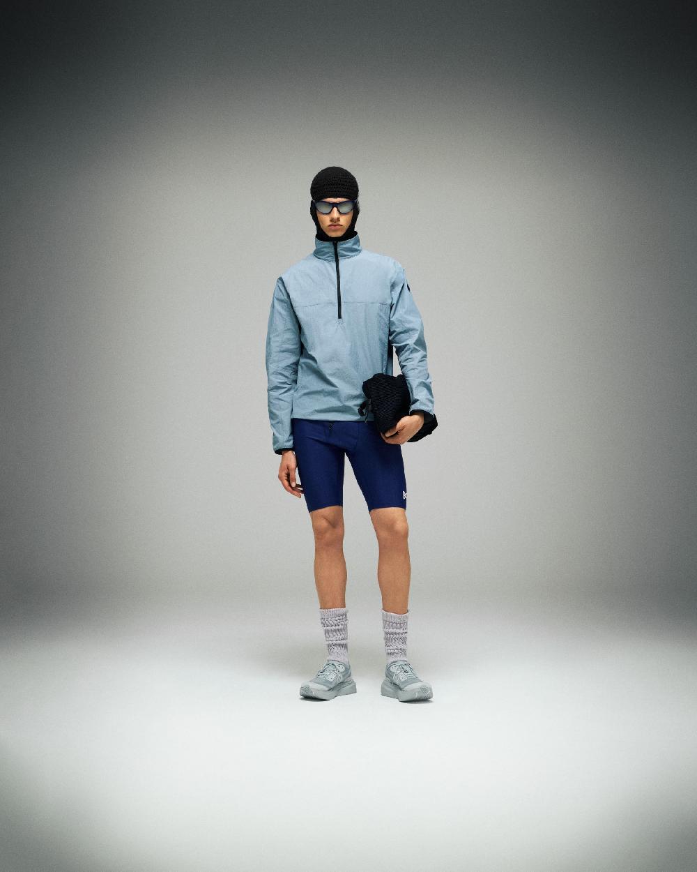 District Vision Hand Crochet Balaclava Black-Gray Peace Sign