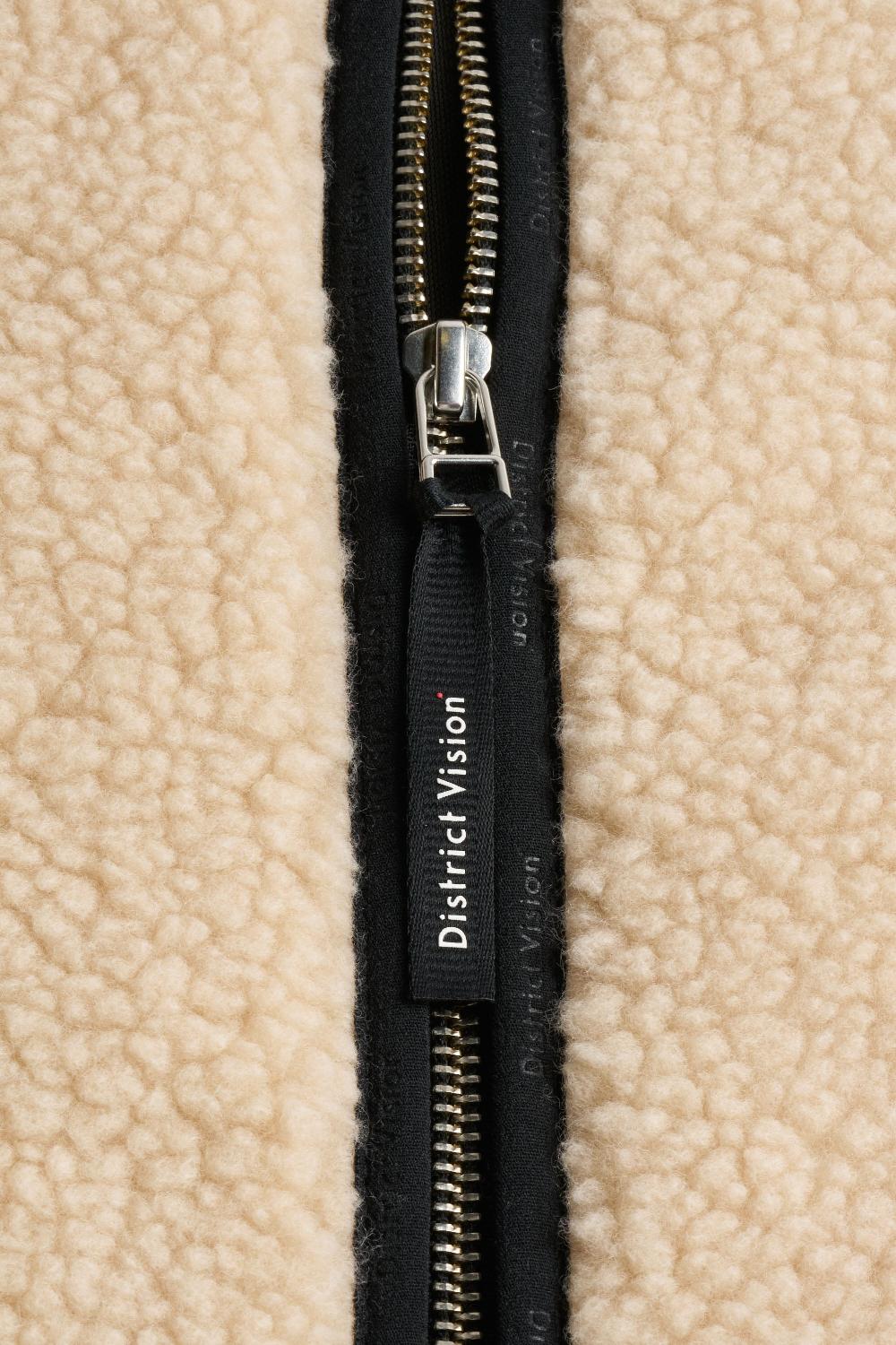 District Vision Heavyweight Half-Zip Pile Fleece Quartz