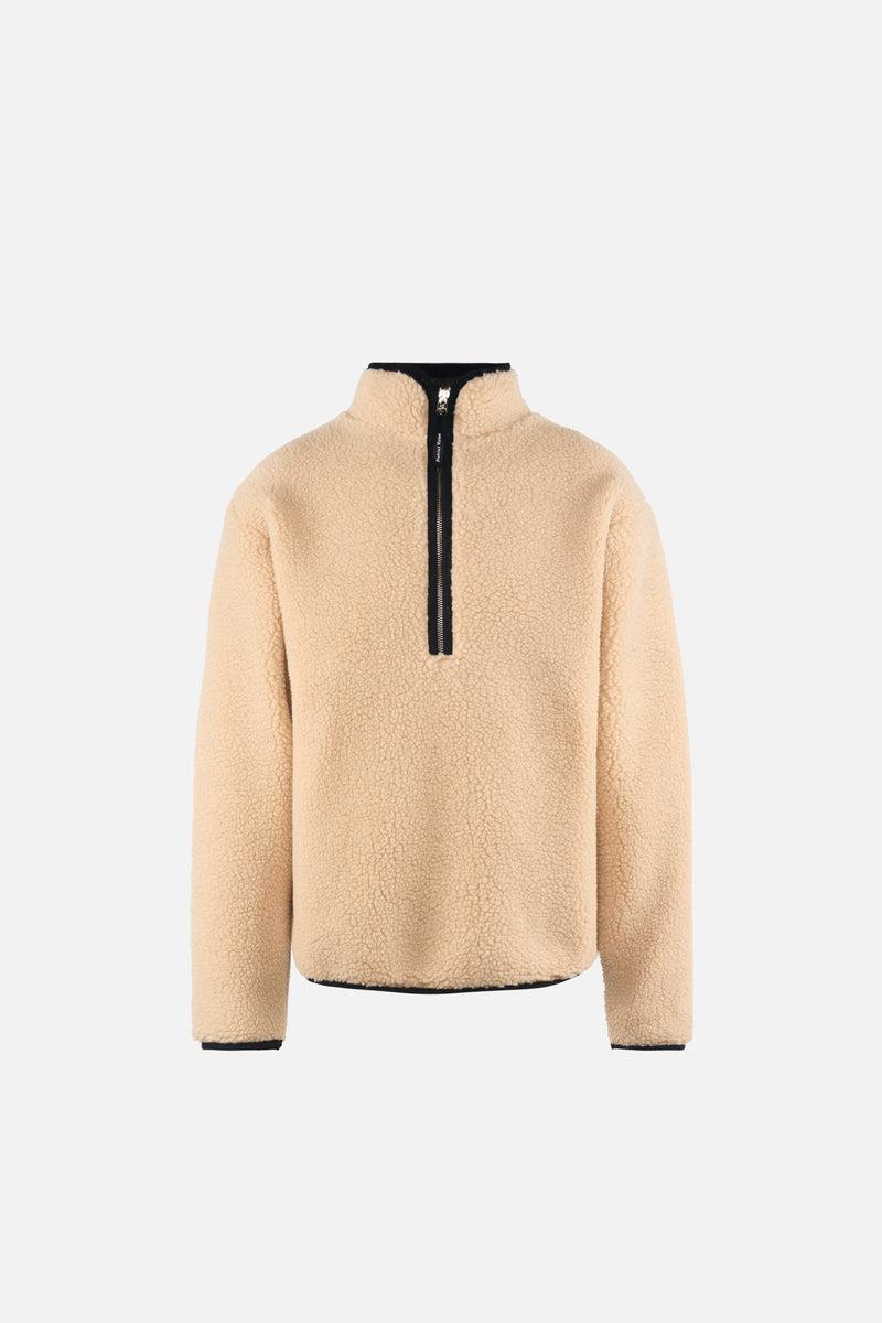 district vision Heavyweight Half-Zip Pile Fleece Quartz