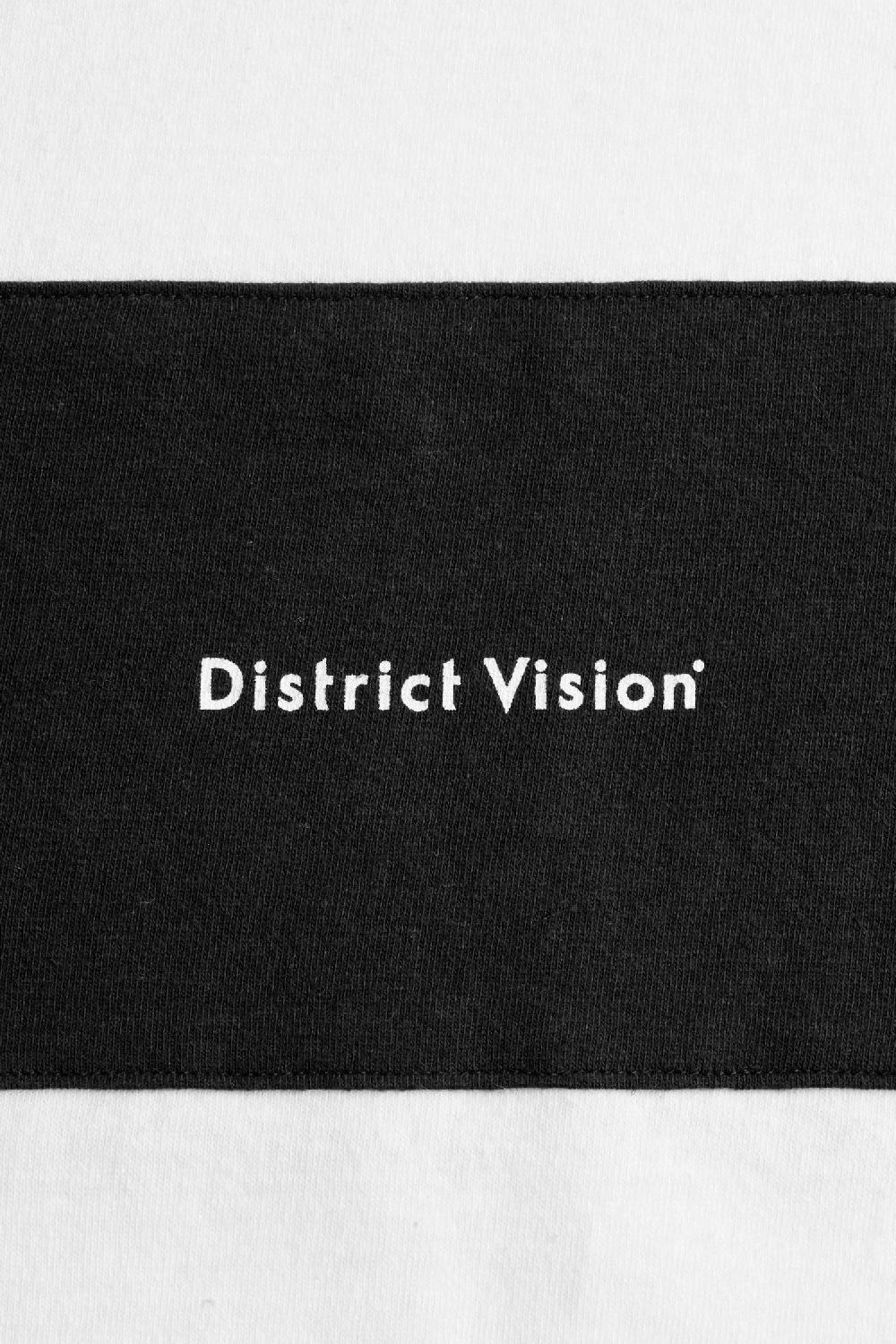 District Vision Japan Cotton Ringer Tee Vintage White-Black