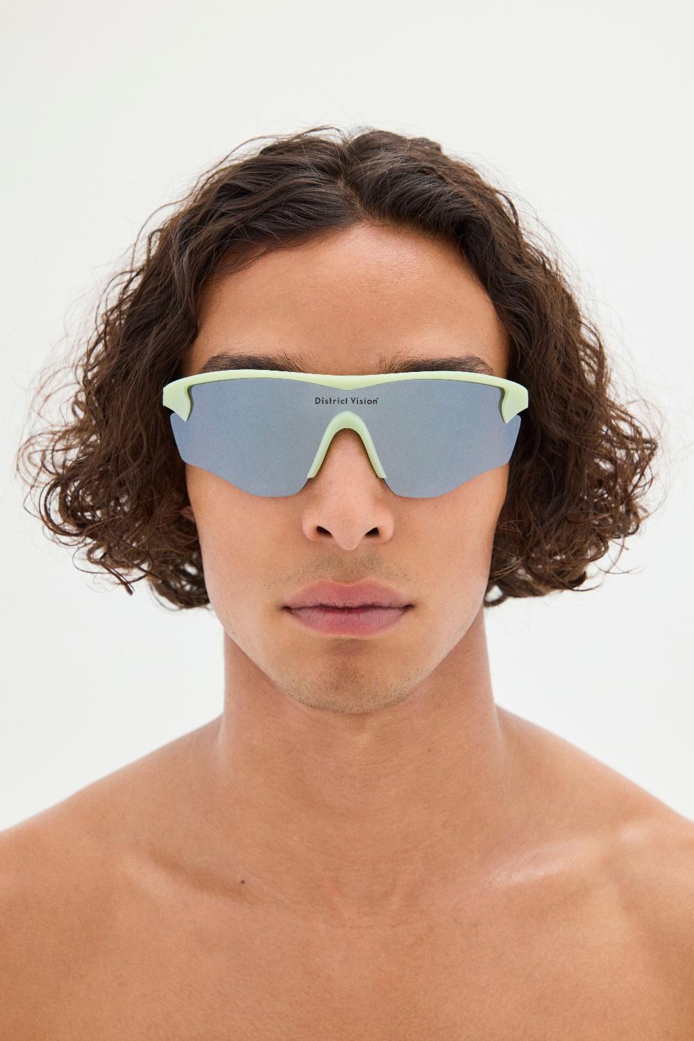 District Vision Junya Racer Pistachio D+ Silver Flash Mirror