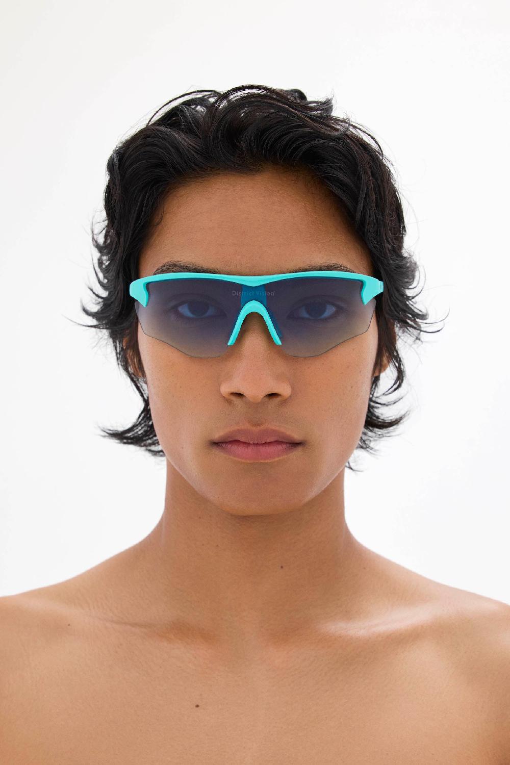 District Vision Junya Racer Turquoise D+ Gray Gradient