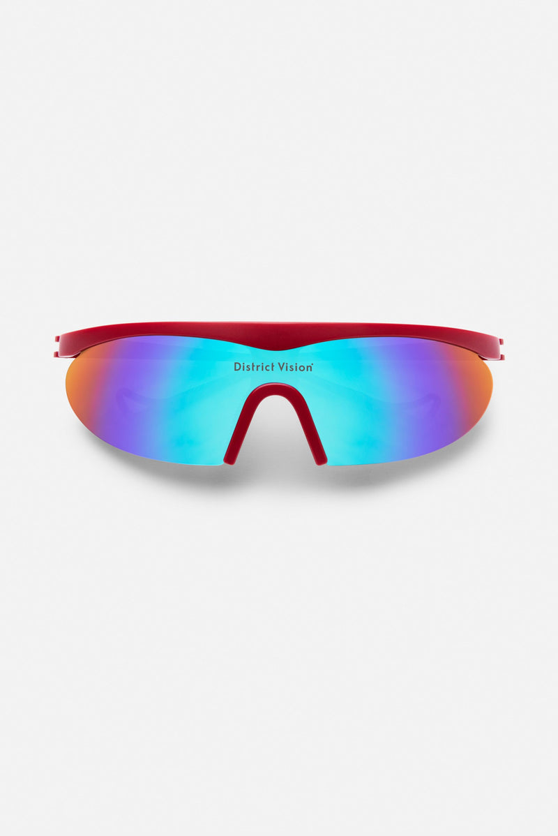 district vision Koharu Eclipse Metallic Red D+ Blue Mirror