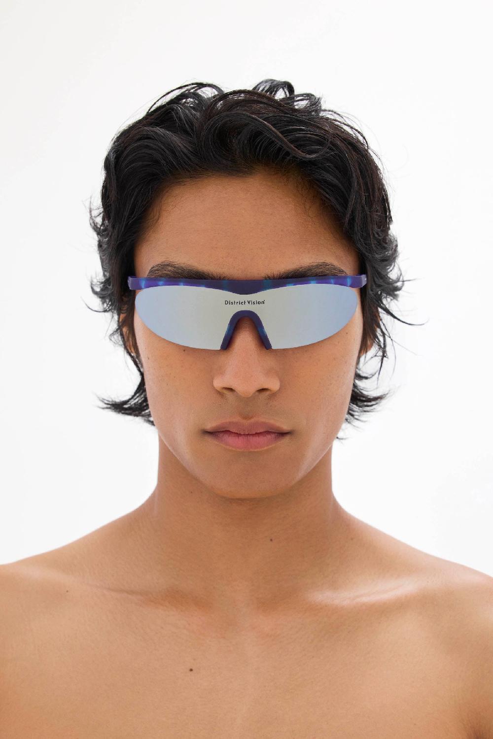 District Vision Koharu Eclipse Violet Tortoise D+ Silver Flash Mirror