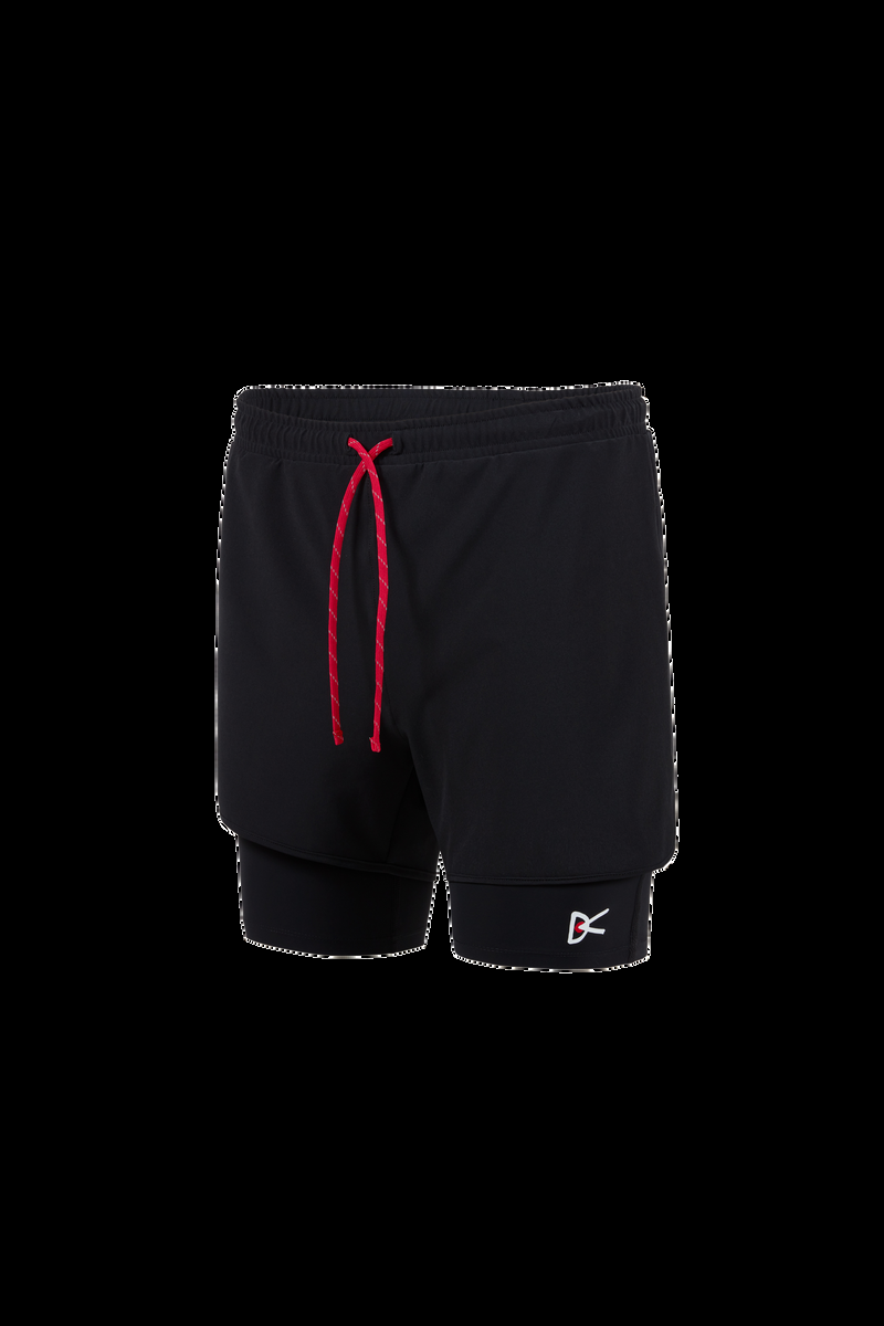 district vision Layered Pocketed Trail Shorts Black
