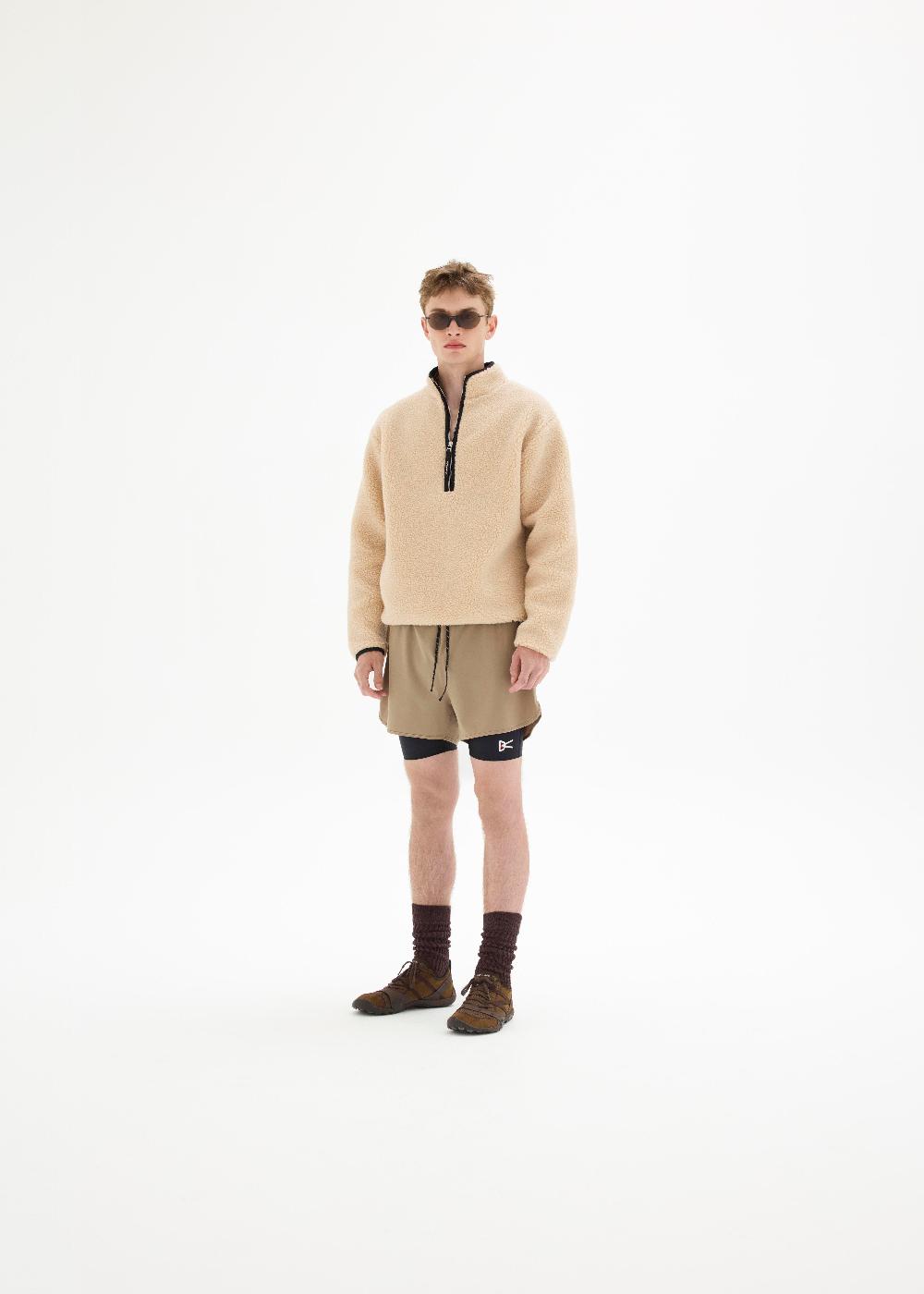 District Vision Layered Pocketed Trail Shorts Morel/Black