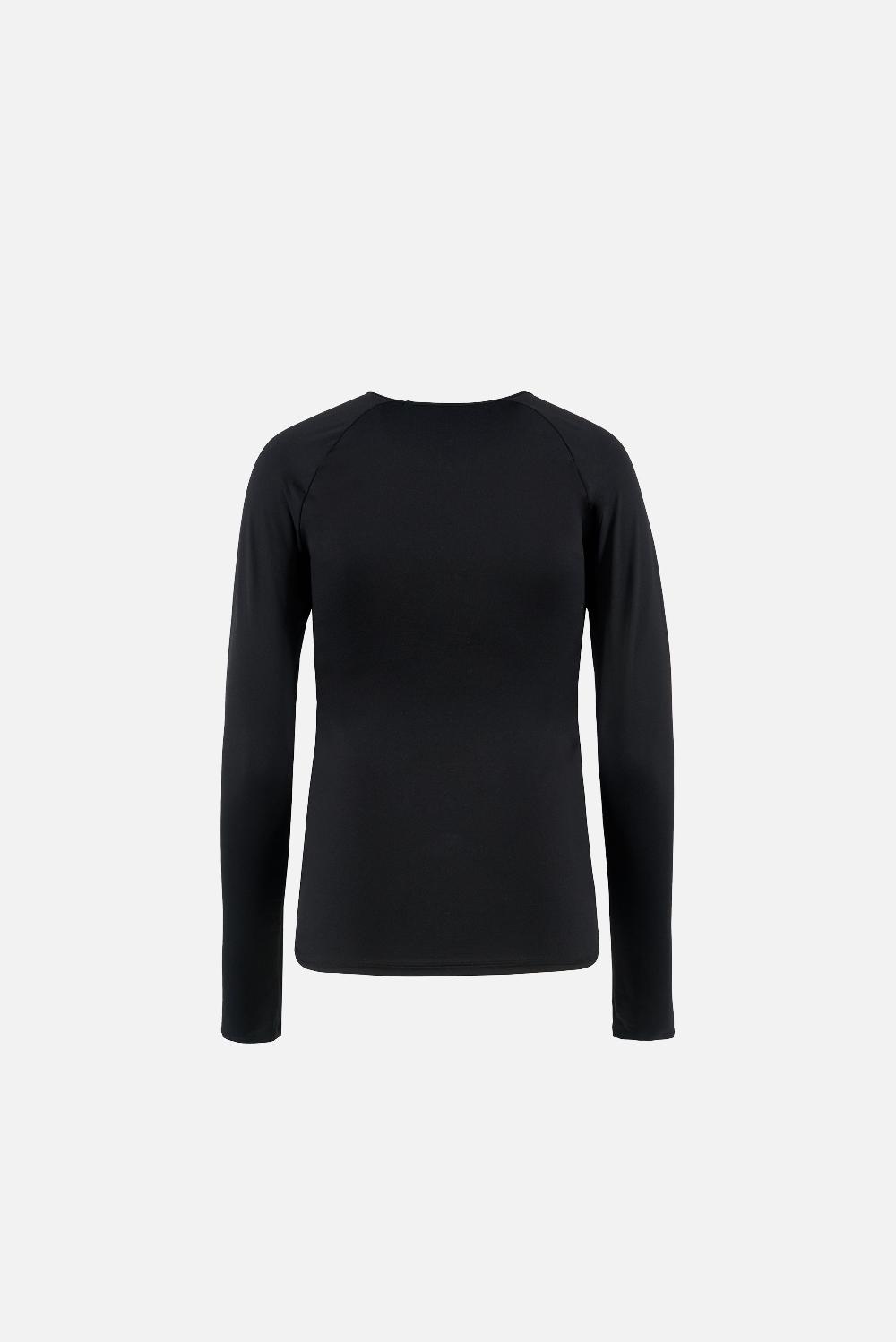 District Vision Lightweight Long Sleeve Fitted Tee Black