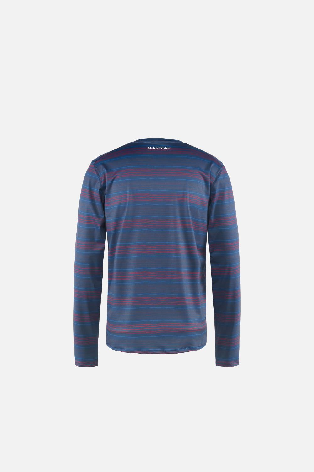 District Vision Lightweight Long Sleeve Graphic Tee Micro Stripes