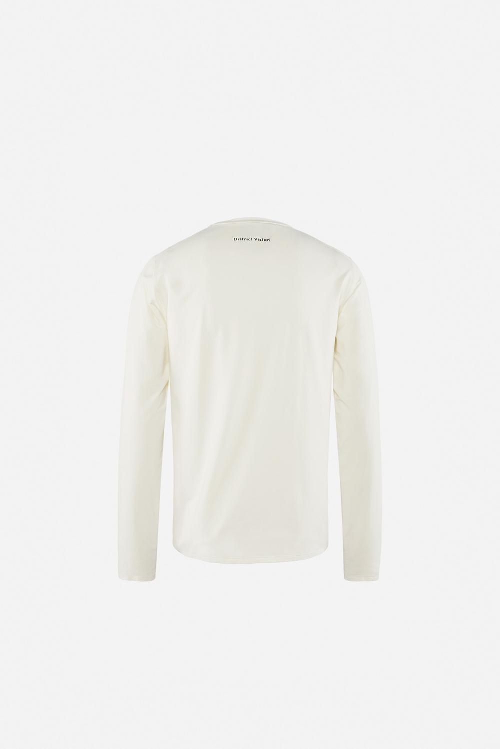 District Vision Lightweight Long Sleeve Tee Lunar White