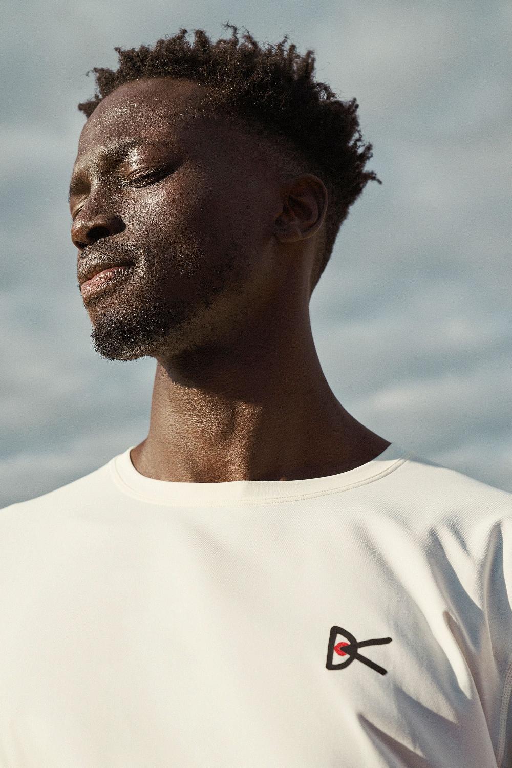 District Vision Lightweight Long Sleeve Tee Lunar White