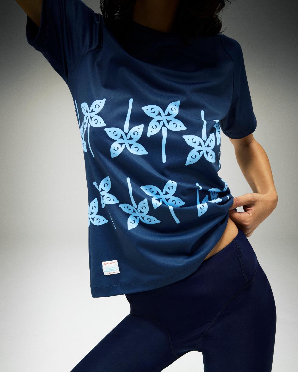 District Vision Lightweight Short Sleeve Fitted Graphic Tee Zephyr