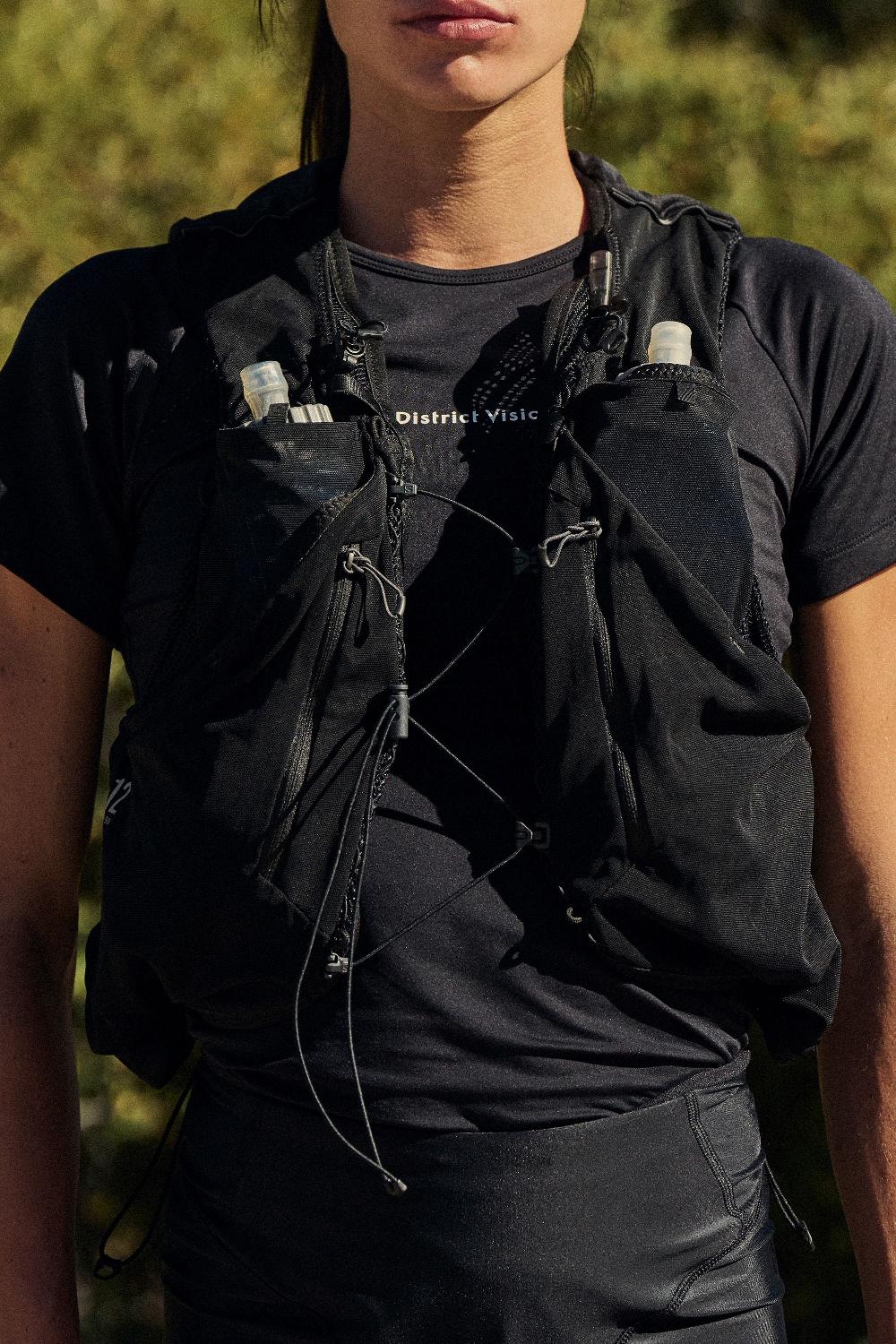 District Vision Lightweight Short Sleeve Fitted Tee Black