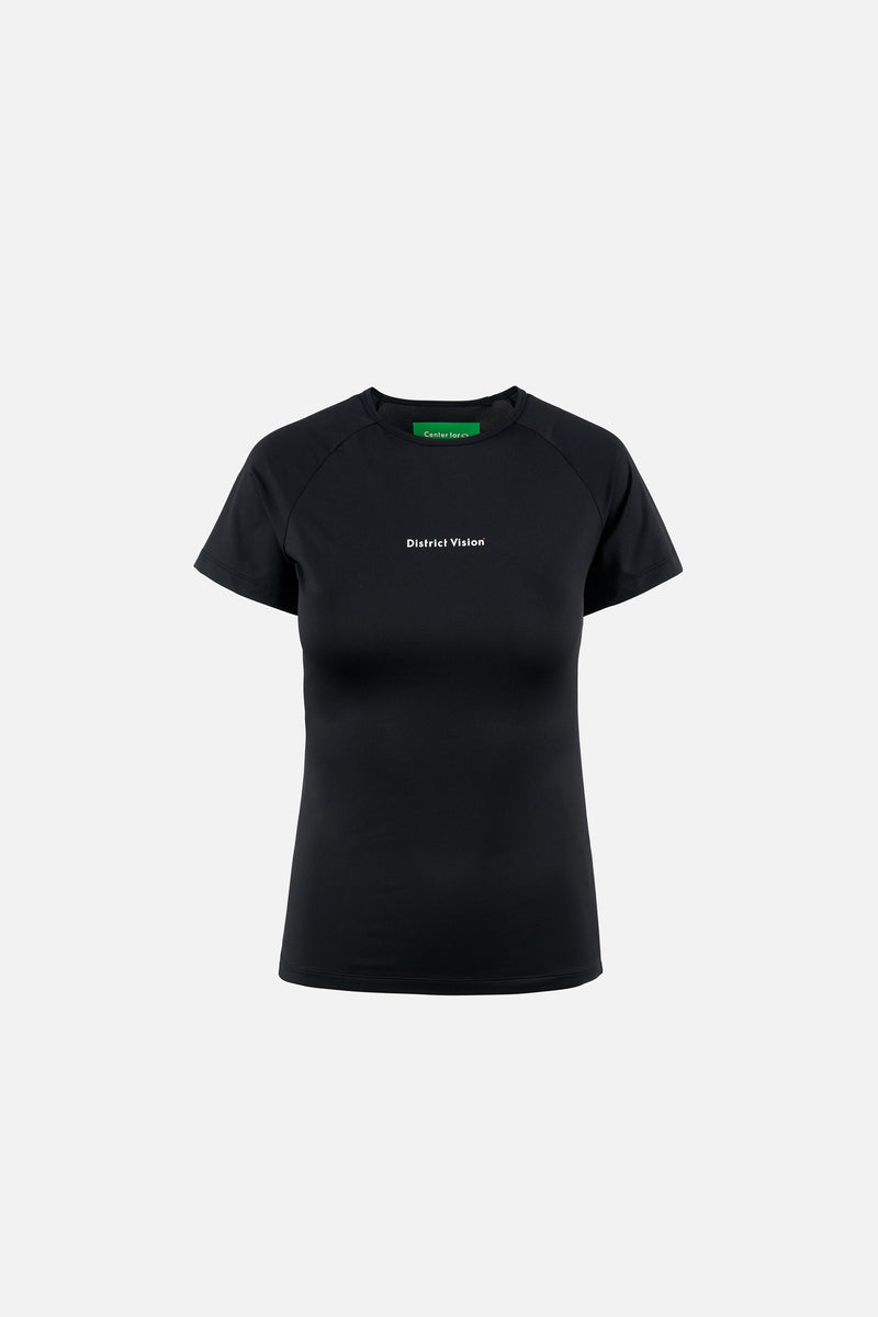 district vision Lightweight Short Sleeve Fitted Tee Black