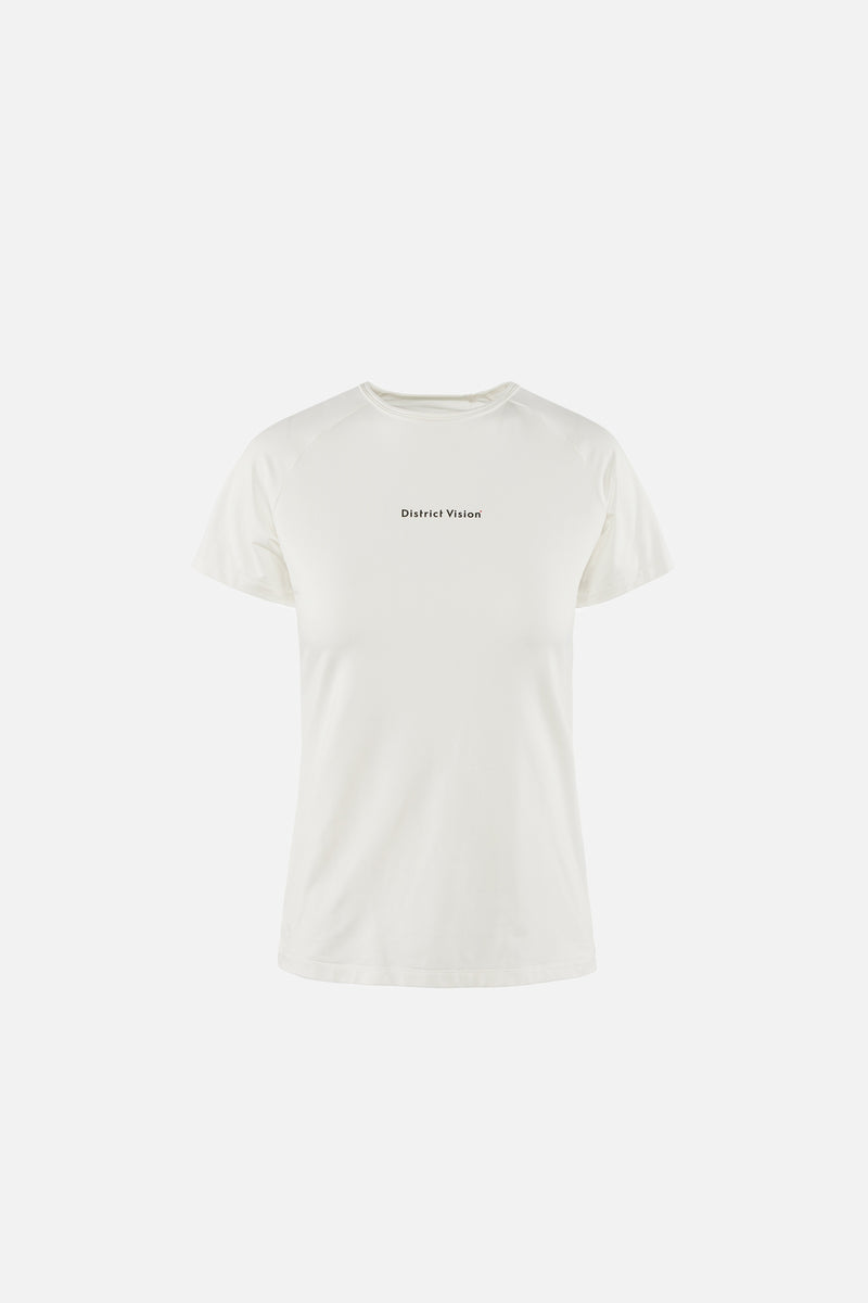 district vision Lightweight Short Sleeve Fitted Tee Lunar White