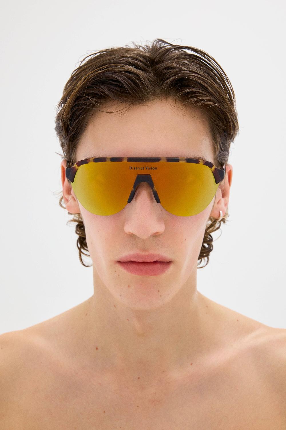 District Vision Nagata Speed Blade Tortoise D+ Amber Mirror