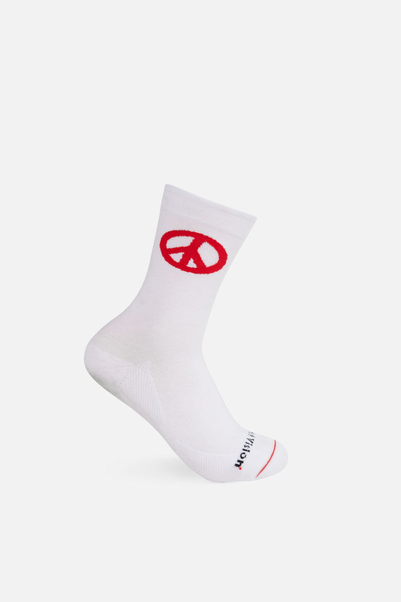 district vision Performance Cordura Crew Socks White-Red