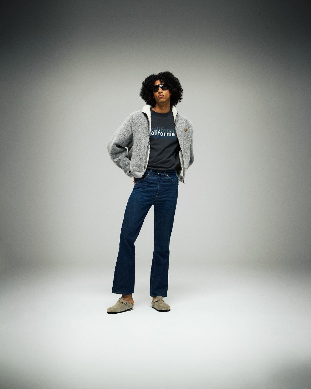 District Vision Reverse High Loft Fleece Light Melange