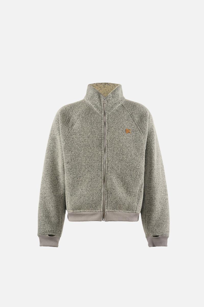 district vision Reverse High Loft Fleece Light Melange