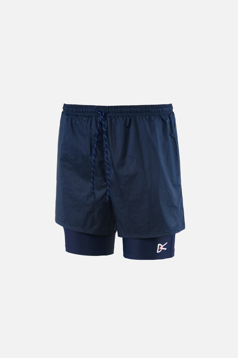 district vision Ripstop Layered Trail Shorts Midnight-Indigo