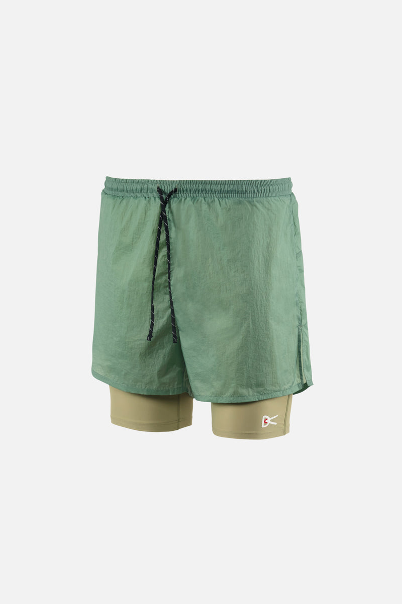 district vision Ripstop Layered Trail Shorts Mineral-Ash