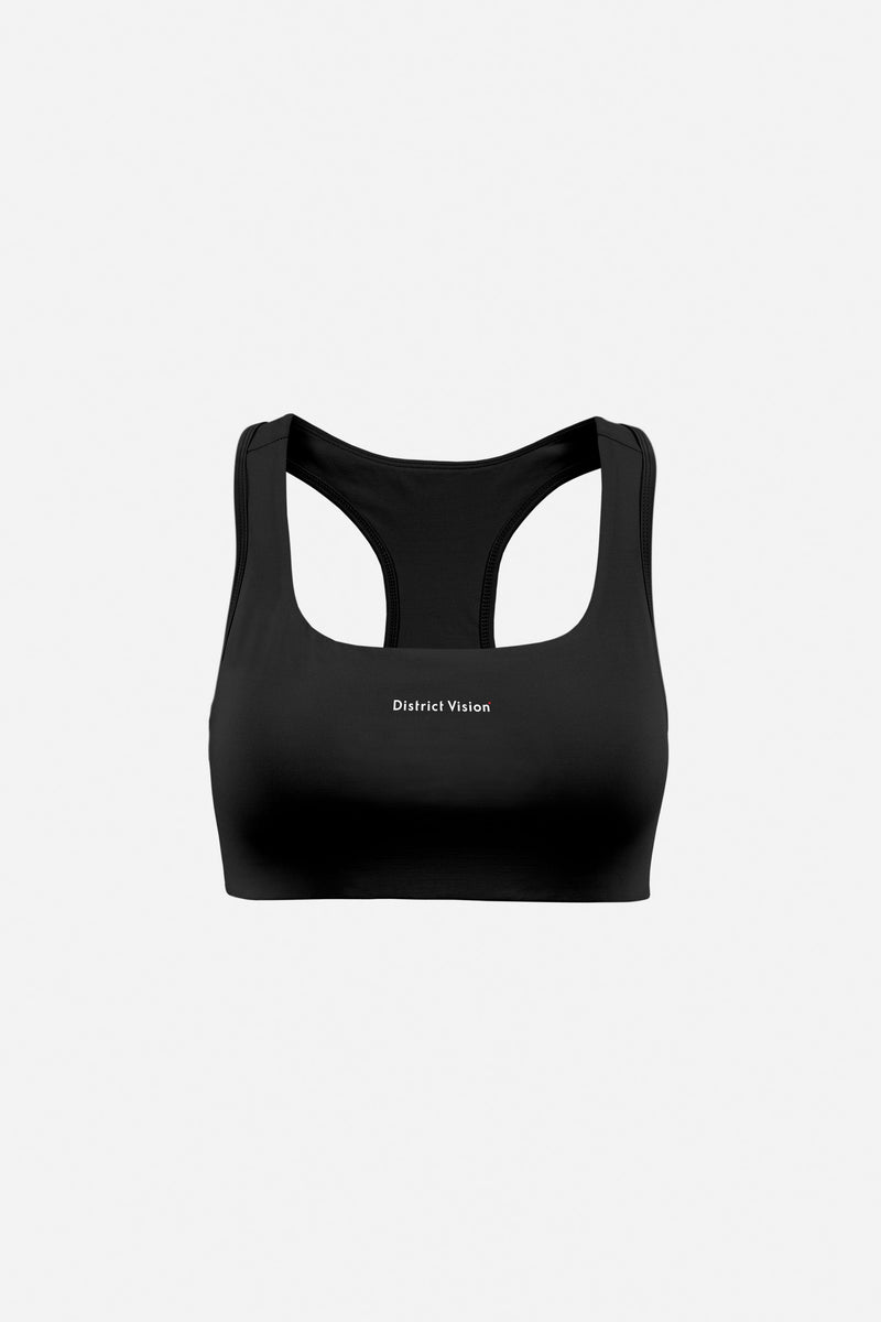 district vision Twin Layer Medium Support Bra Black