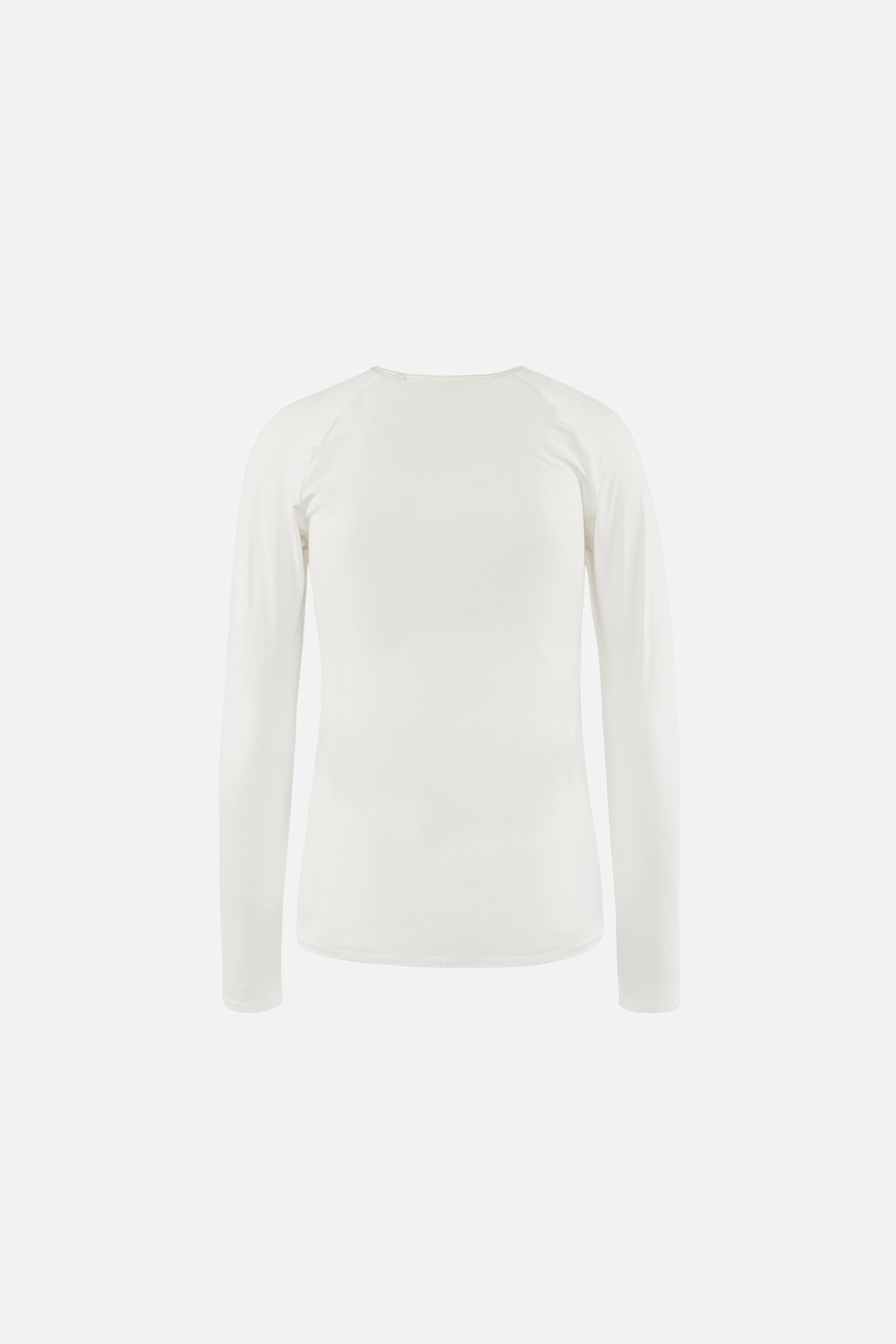 District Vision Ultralight Aloe Long Sleeve Fitted Tee Lunar White