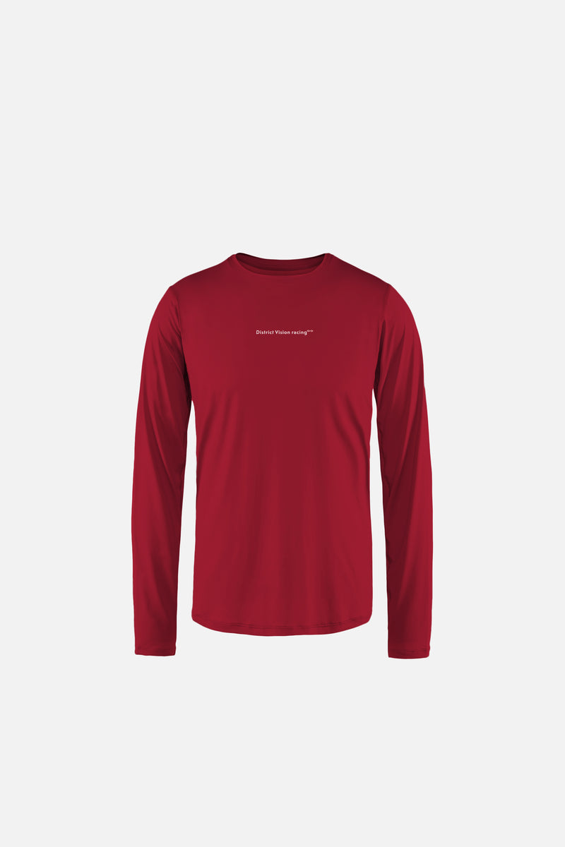 district vision Ultralight Aloe Long Sleeve Tee Cardinal