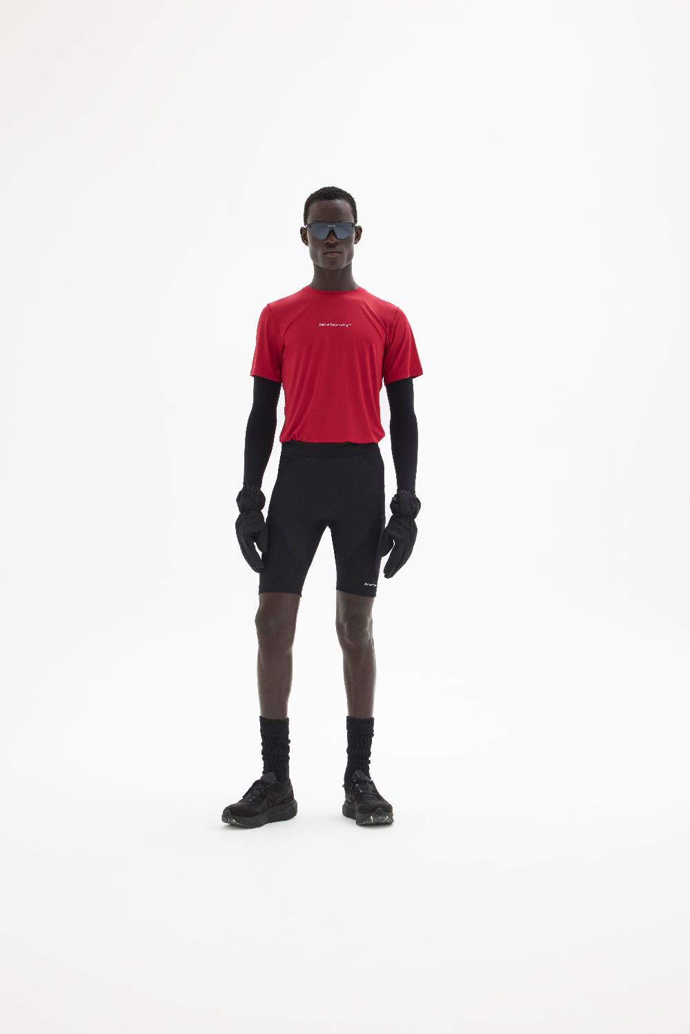 District Vision Ultralight Aloe Short Sleeve Tee Cardinal