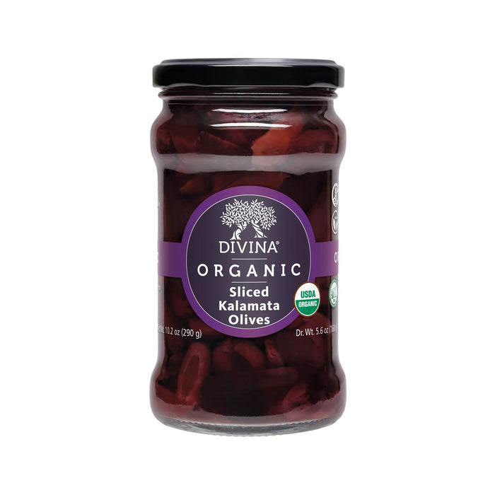 divina Organic Sliced Kalamata Olives
